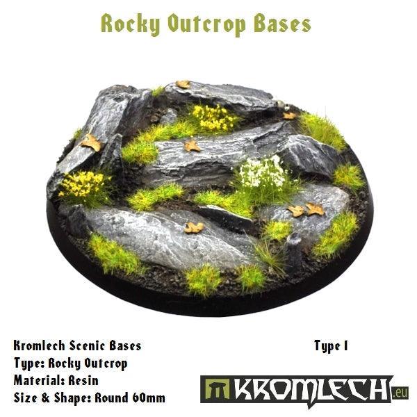 KROMLECH Rocky Outcrop Round 60mm (1) - Gap Games