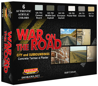 Lifecolor War on the Road 6 Colour Acrylic Paint Set - Gap Games