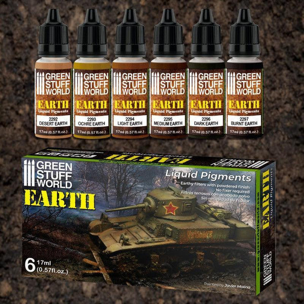 Liquid Pigments Paint Set - Earth (Box x6) - Gap Games