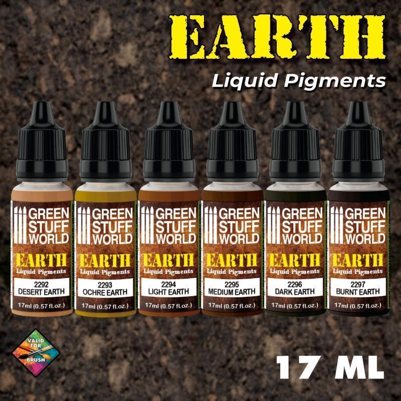 Liquid Pigments Paint Set - Earth (Box x6) - Gap Games