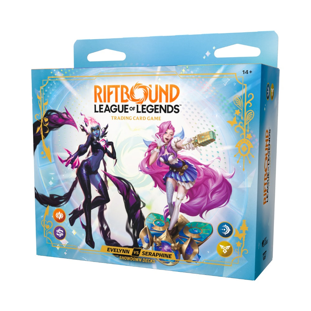 Riftbound: League of Legends TCG – Showdown Deck Display – Radiance: Evelynn vs Seraphine - Pre-Order