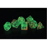 Sirius Dice - Lotus Glowworm Dice Set 7