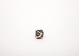 LPG Dice Set - Metal RPG Serif Black/Brass - Gap Games