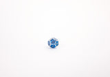 LPG Dice Set - Metal RPG Serif Blue/Silver - Gap Games