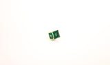 LPG Dice Set - Metal RPG Serif Green/Gold - Gap Games