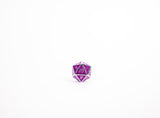 LPG Dice Set - Metal RPG Serif Purple/Silver - Gap Games