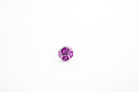 LPG Dice Set - Metal RPG Serif Purple/Silver - Gap Games