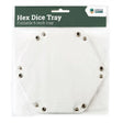 LPG Hex Dice Tray 6" White - Gap Games