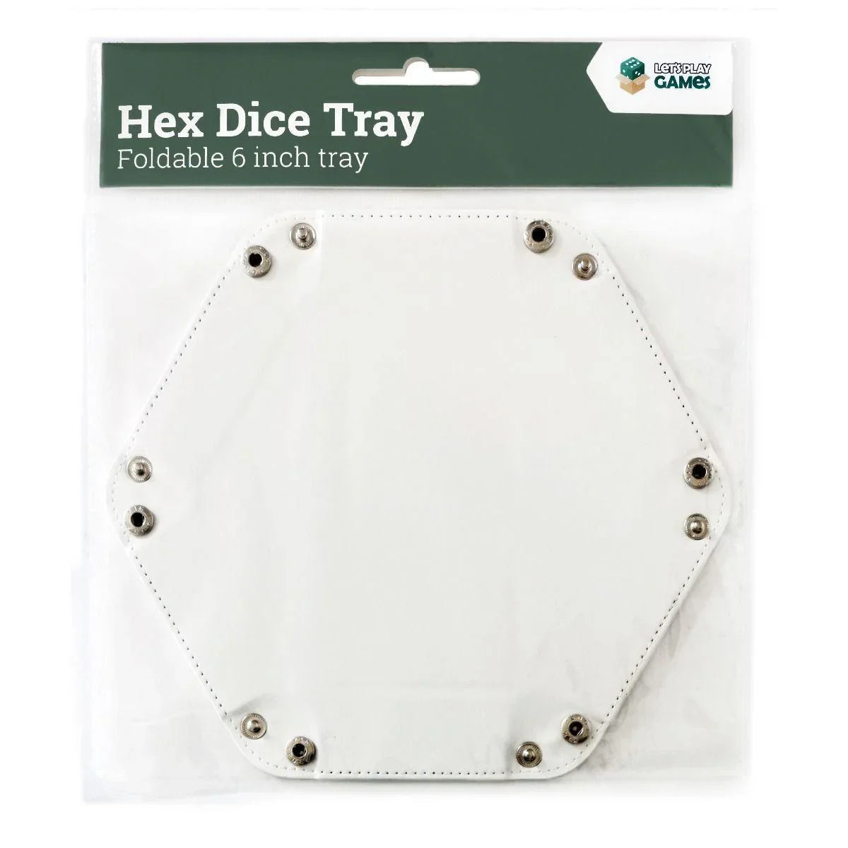 LPG Hex Dice Tray 6" White - Gap Games