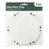 LPG Hex Dice Tray 6" White - Gap Games