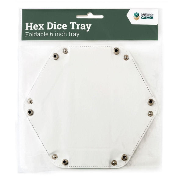 LPG Hex Dice Tray 6" White - Gap Games