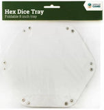 LPG Hex Dice Tray 8" White - Gap Games