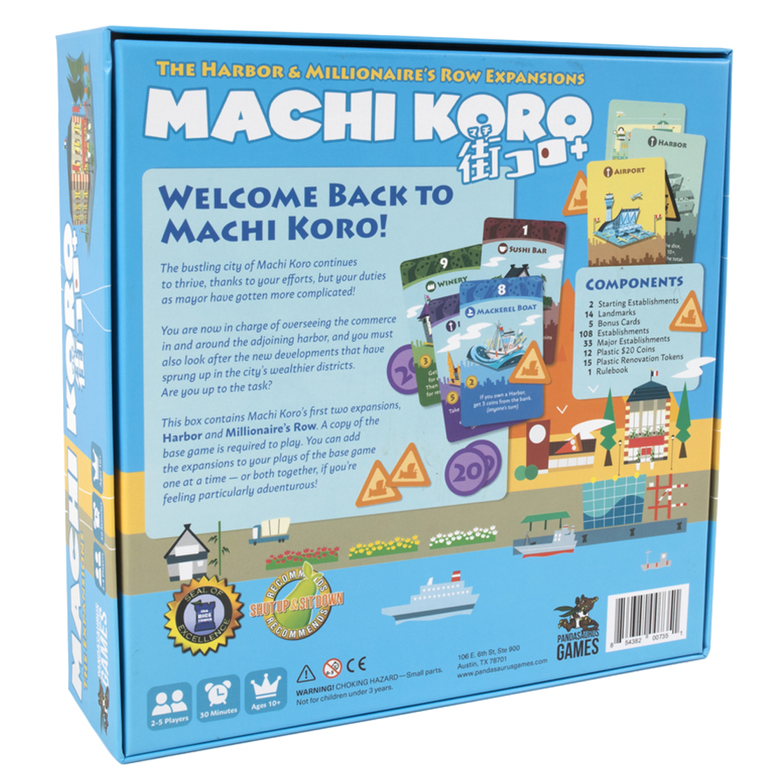 Machi Koro: The Harbor & Millionaire's Row Expansions