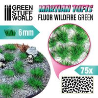 GREEN STUFF WORLD Martian Fluor Tufts - FLUOR WILDFIRE GREEN