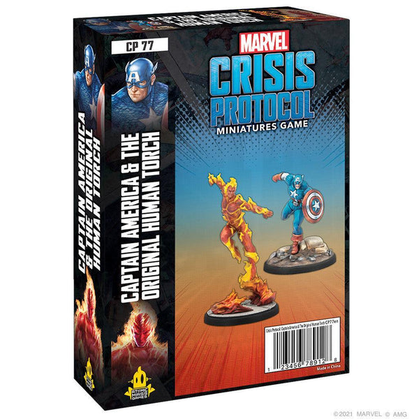 Marvel Crisis Protocol Captain America & the Original Human Torch - Gap Games