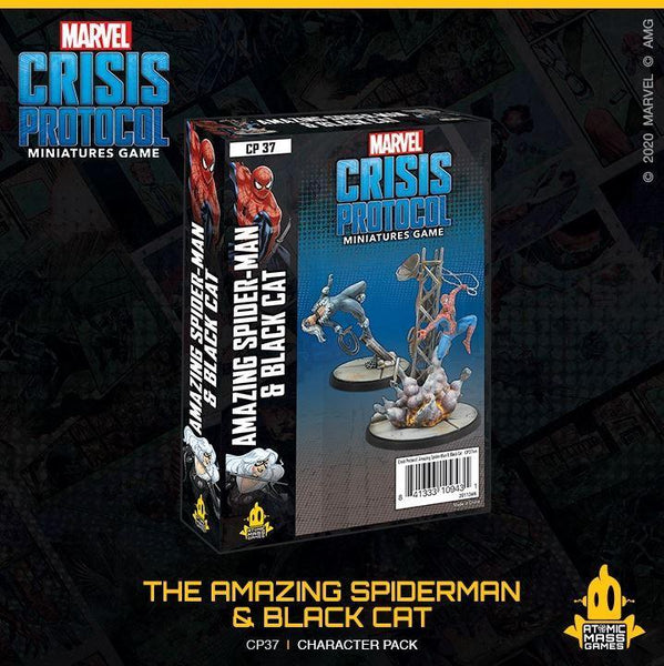 Marvel Crisis Protocol Miniatures Game Amazing Spider-Man & Black Cat - Gap Games