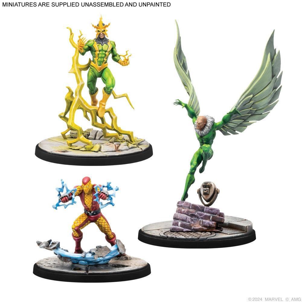 Marvel Crisis Protocol Miniatures Game Electro & Sandman & Shocker & Vulture - Pre-Order - Gap Games