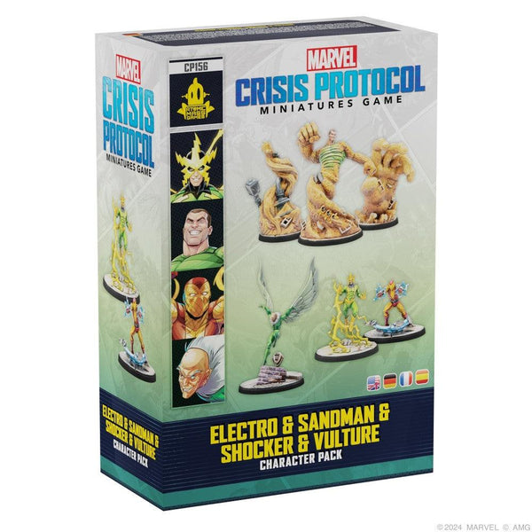 Marvel Crisis Protocol Miniatures Game Electro & Sandman & Shocker & Vulture - Pre-Order - Gap Games