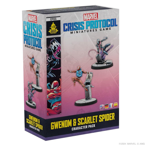 Marvel Crisis Protocol Miniatures Game Gwenom & Scarlet Spider - Pre-Order - Gap Games