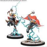 Marvel Crisis Protocol Miniatures Game Mighty Thor, Lady Sif, Classic Thor, & Classic Loki - Gap Games