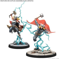 Marvel Crisis Protocol Miniatures Game Mighty Thor, Lady Sif, Classic Thor, & Classic Loki - Gap Games