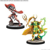 Marvel Crisis Protocol Miniatures Game Mighty Thor, Lady Sif, Classic Thor, & Classic Loki - Gap Games