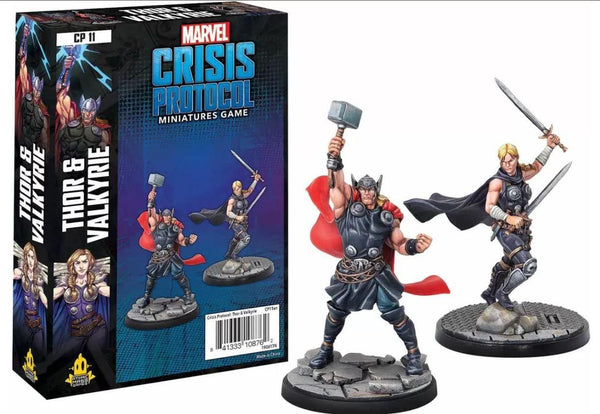 Marvel Crisis Protocol Miniatures Game Thor and Valkyrie Expansion - Gap Games