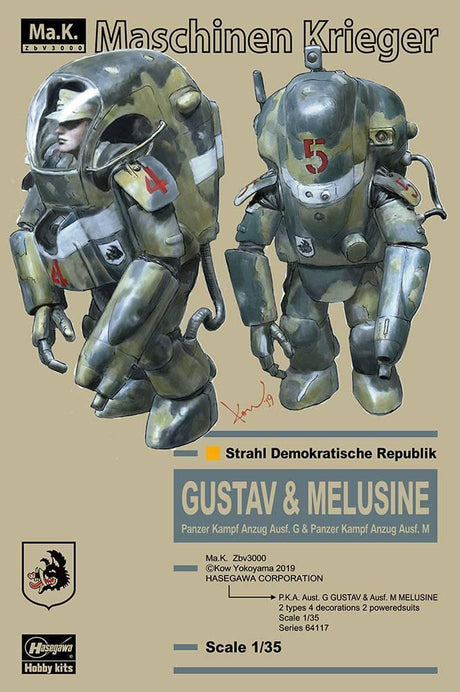 Maschinen Krieger 1/35 P.K.A. AUSF. G GUSTAV AND AUSF. M MELUSINE TWO KITS IN THE BOX MA.K - Gap Games
