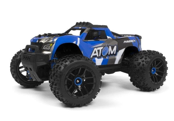 Maverick 1/18 Atom RTR 4WD Electric RC Monster Truck - Blue - Gap Games