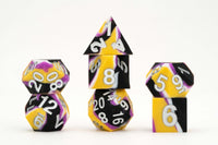 MDG 16mm Pride Sharp Edge Silicone Rubber Poly Dice Set: Nonbinary - Pre-Order - Gap Games