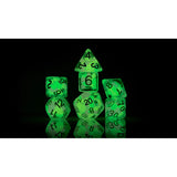 Sirius Dice - Melon Ball Glowworm Dice Set 7