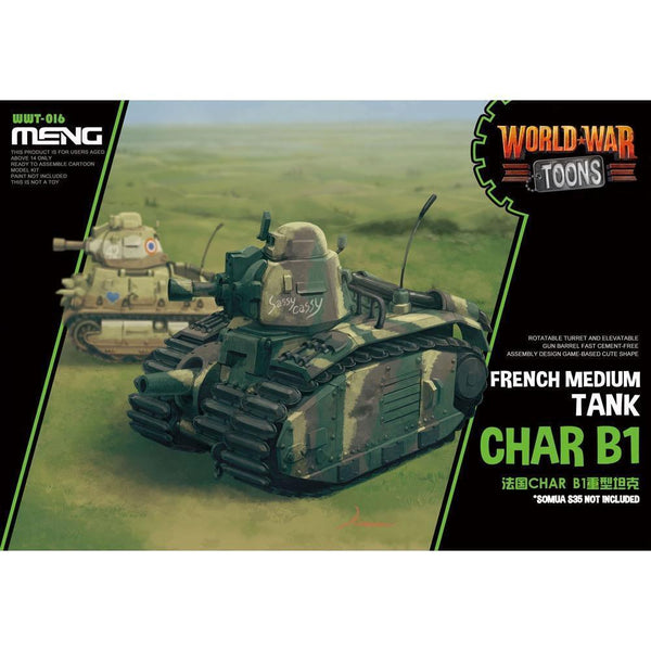 Meng French Heavy Tank Char B1 Plastic Model Kit - Gap Games