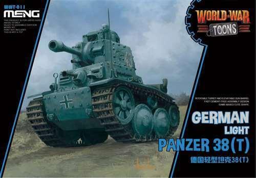 Meng German Light Panzer 38(T)(Cartoon Model) Plastic Model Kit - Gap Games