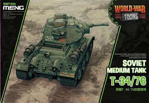 Meng Soviet Medium Tank T-34/76(Cartoon Model) Plastic Model Kit - Gap Games