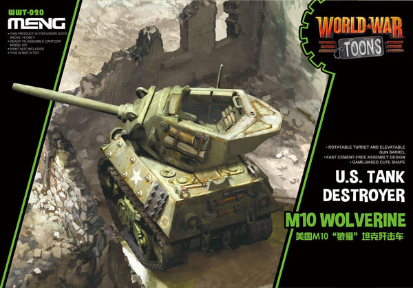 Meng U.S. Tank Destroyer M10 Wolverine (Cartoon Model) Plastic Model Kit - Gap Games