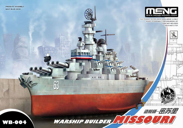 Meng Warship Builder Missouri (Cartoon Model) Plastic Model Kit - Gap Games