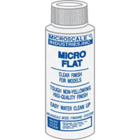 MICROSCALE Micro Coat Flat - 1 oz. Bottle (Clear Flat Finish)