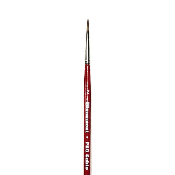 Monument Pro Sables - Sable Round Size 2 Brush - Gap Games