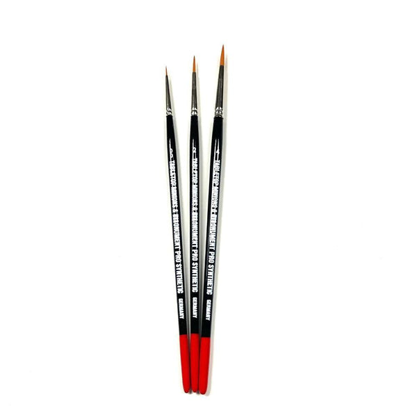 Monument Pro Synthetic Sets - Table Top Minions Artist 3 Brush Set - Gap Games