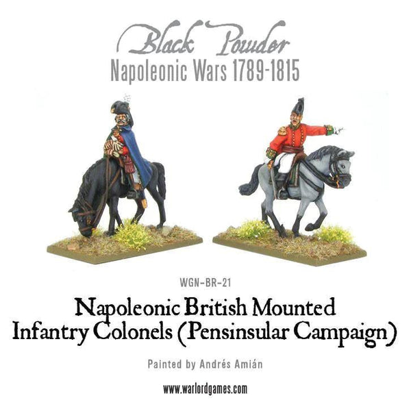 Mounted Napoleonic British Infantry Colonels (Peninsular War) - Gap Games