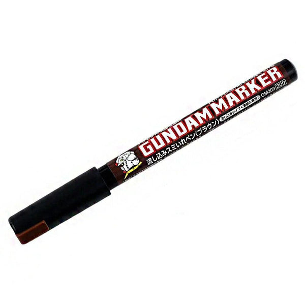 Mr Hobby (Gunze) GM303P Gundam Marker Ultra Fine Pouring Type Brown - Gap Games