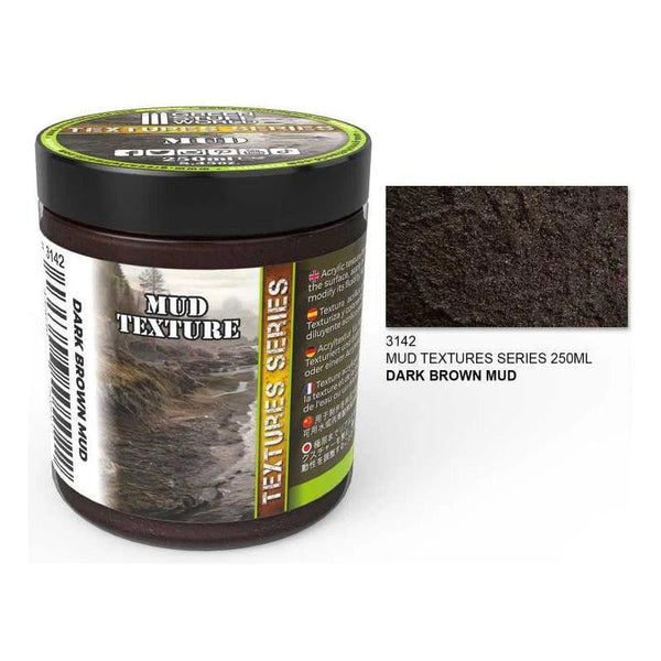 GREEN STUFF WORLD Mud Textures - DARK BROWN 250ml