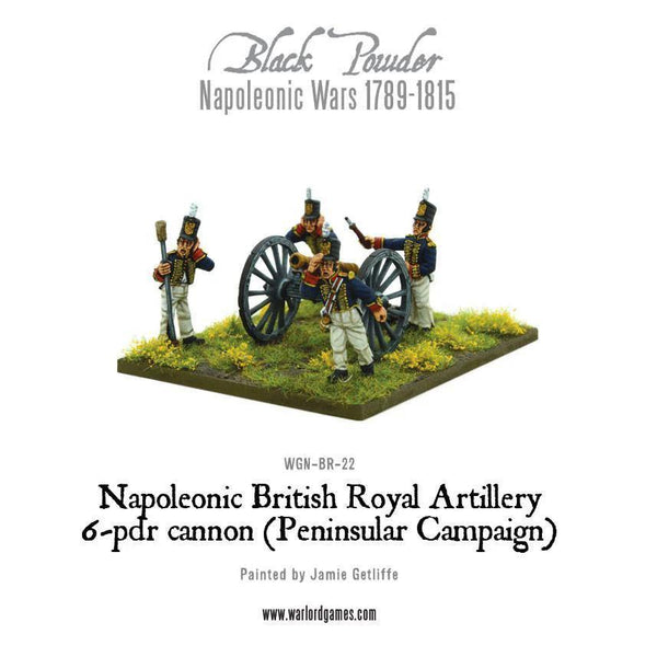 Napoleonic British Royal Artillery 6-Pdr Cannon (Peninsular Campaign) - Gap Games