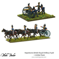 Napoleonic British Royal Artillery 9-Pdr And Limber Team - Gap Games