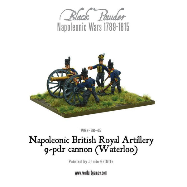 Napoleonic British Royal Artillery 9-Pdr Cannon (Waterloo Campaign) - Gap Games