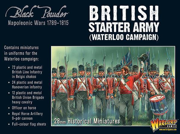 Napoleonic British starter army (Waterloo campaign) - Gap Games