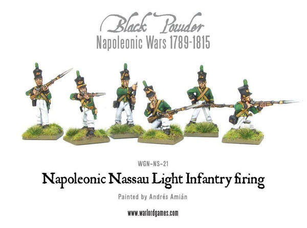 Napoleonic Nassau Light Infantry firing - Gap Games