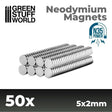 Neodymium Magnets 5 x 2mm - SET x50 (N35) - Gap Games