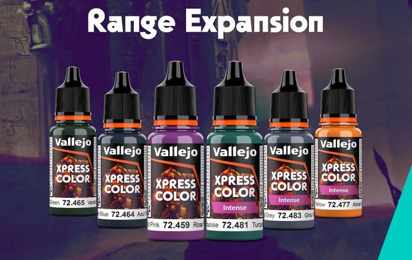 New Formula Vallejo Game Colour 18ml - Vallejo Xpress Colour - New Colours Range Bundle (36 droppers) - Pre-Order - Gap Games
