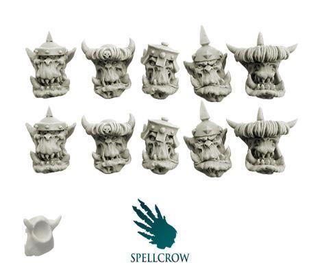 Orcs Armoured Heads - Gap Games